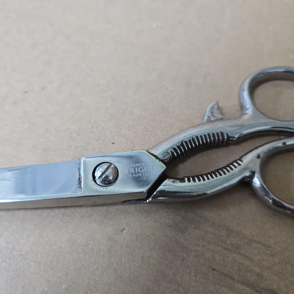 ERNEST WRIGHT & SON LTD TAILOR'S SCISSORS – VINTAGE STEEL 