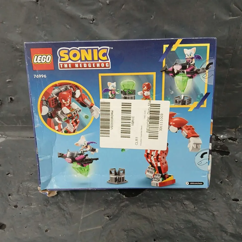 BOXED LEGO SONIC KNUCKLES’ GUARDIAN MECH TOY 76996