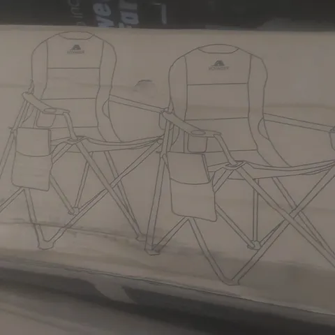 BOXED SET OF 2 VOYAGER PADDED CAMPING CHAIRS (1 BOX)