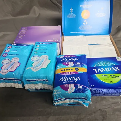 APPROXIMATELY 5 FEMALE SANITARY PRODUCTS 