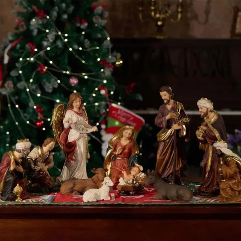 BOXED 11 PIECE NATIVITY SET 5 INCH (SET OF 11)