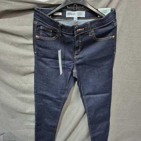 RIVER ISLAND DENIM SPECIALIST SKINNY JEANS – UK 10R (US 6R) – DARK INDIGO