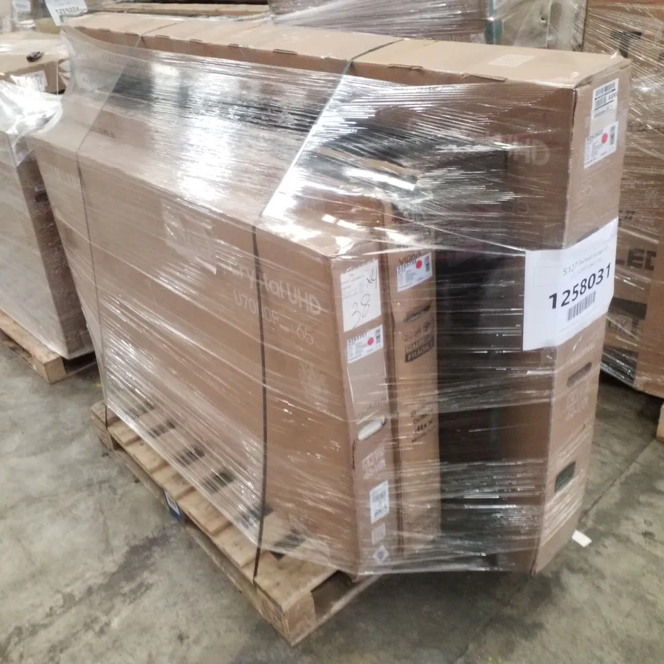PALLET CONTAINING 5 ASSORTED DAMAGED TVS