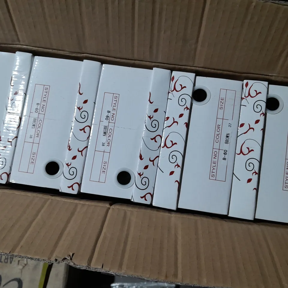 APPROXIMATELY 12 BOXED PAIR OF WEDGE SHOES IN VARIOUS SIZES TO INCLUDE SIZE 36EU