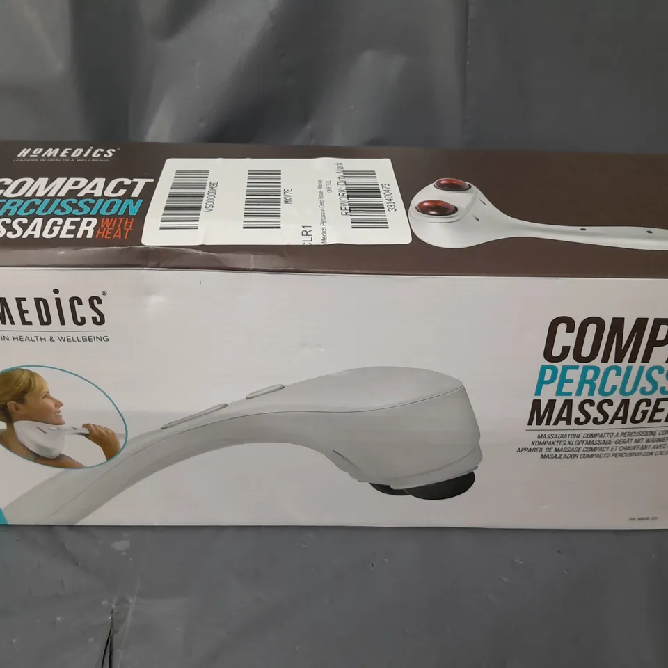 BOXED HOMEDICS PERCUSSION DEEP TISSUE MASSAGER