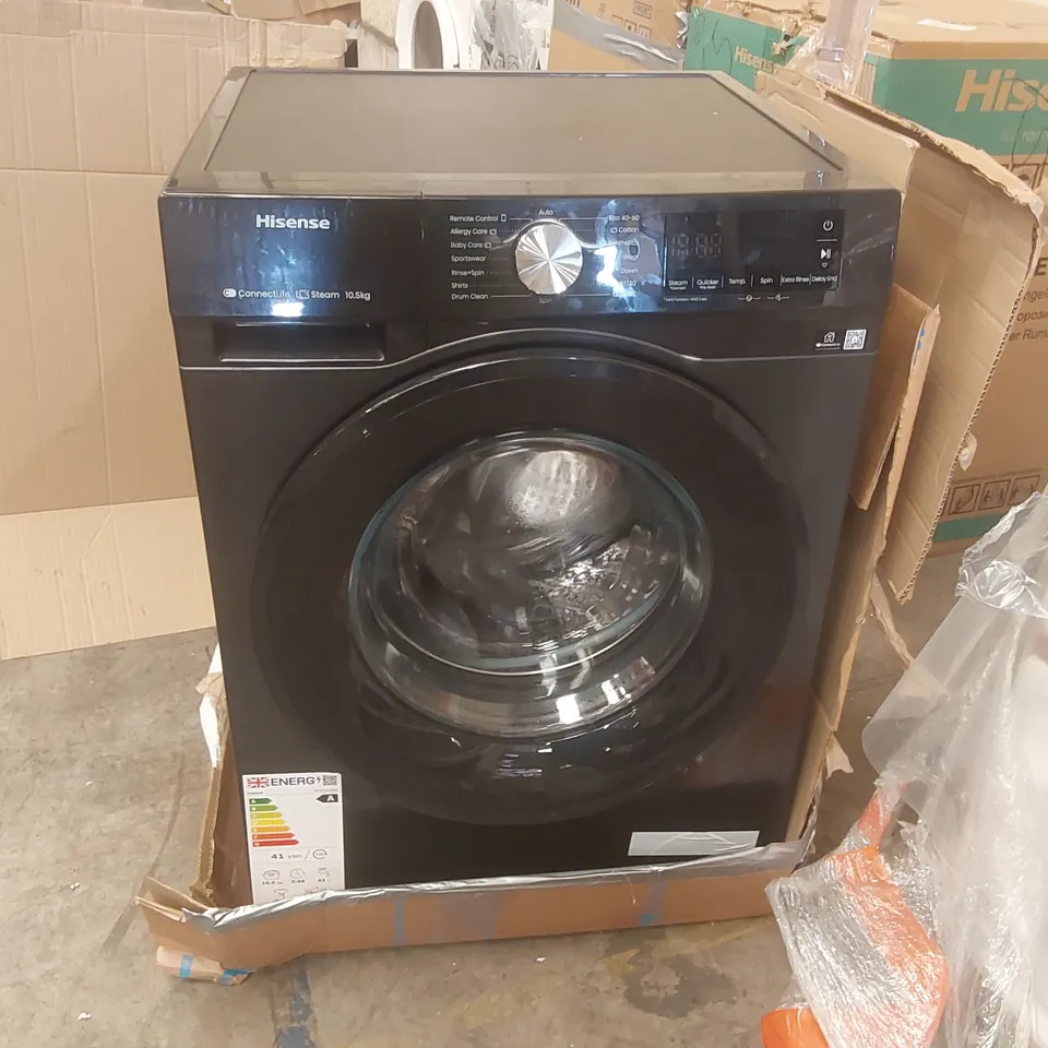 HISENSE WF3S1043BB3 3S SERIES WIFI-ENABLED 10 KG 1400 SPIN WASHING MACHINE - BLACK