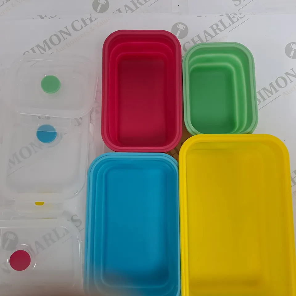 BOXED COOK'S ESSENTIALS SET OF 4 COLLAPSIBLE FOOD CONTAINERS