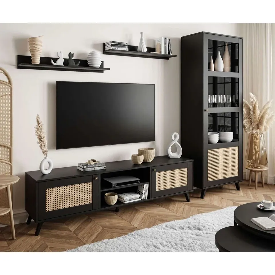 BOXED HESPERUS ENTERTAINMENT UNIT FOR TVS UP TO 88" (4 BOXES)