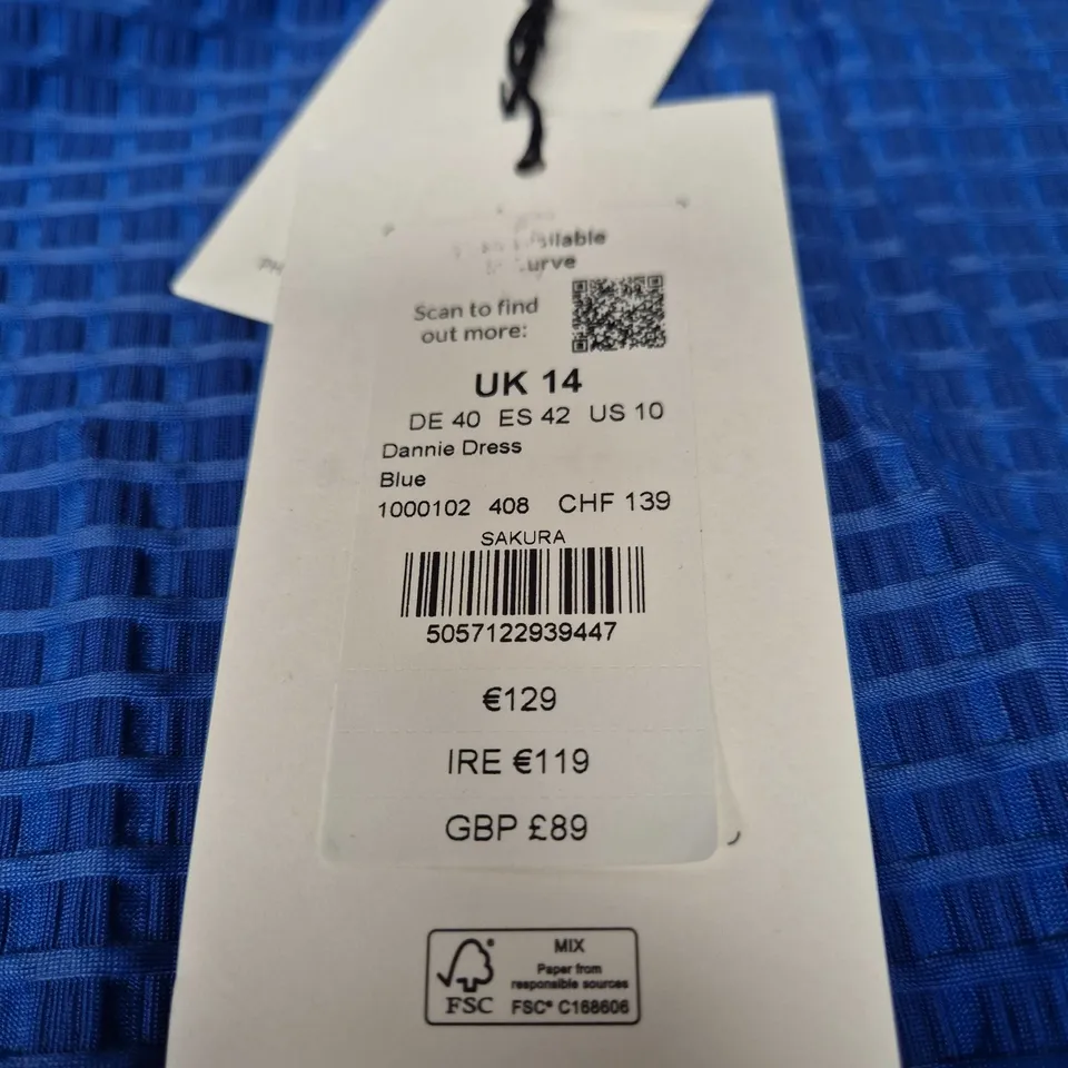 PHASE EIGHT DANNIE DRESS – UK 14 – BLUE