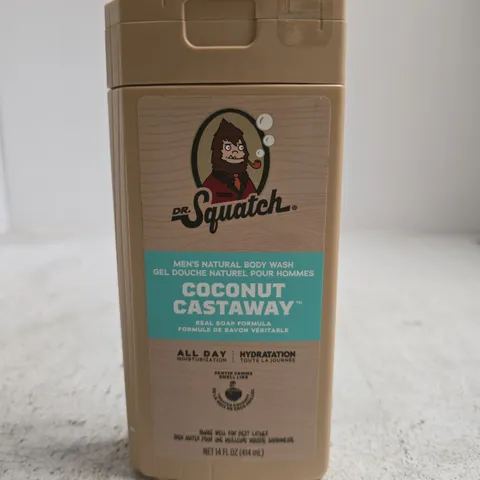 DR. SQUATCH COCONUT CASTAWAY MEN'S NATURAL BODY WASH – 414 ML