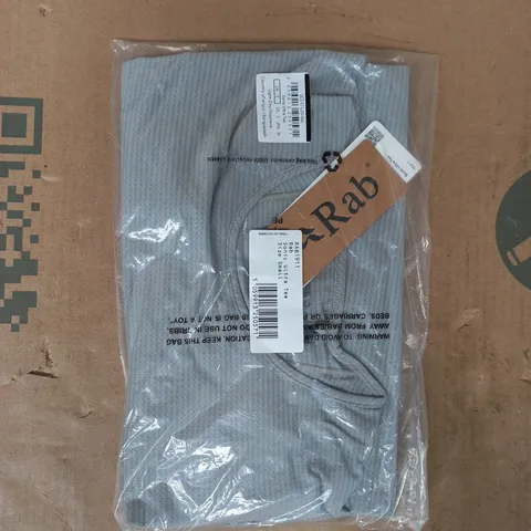 BAGGED RAB SONIC ULTRA T-SHIRT IN LIGHT ZINC/GRAPHENE SIZE SMALL
