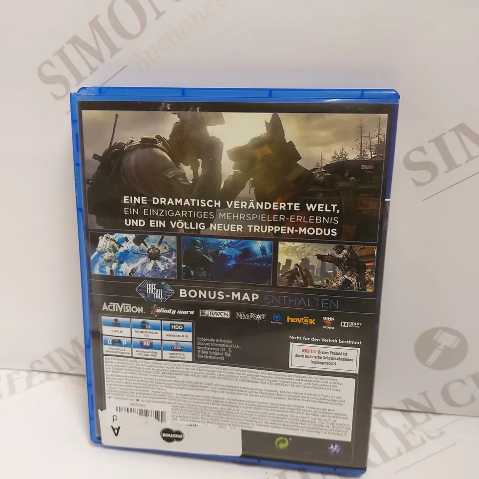 CALL OF DUTY GHOST ON PS4 