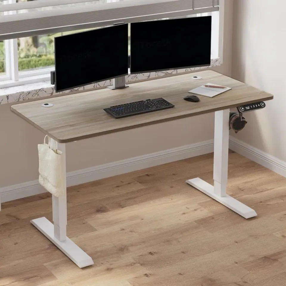 BOXED GUDEWILL HEIGHT ADJUSTABLE RECTANGULAR STANDING DESK (1 BOX)