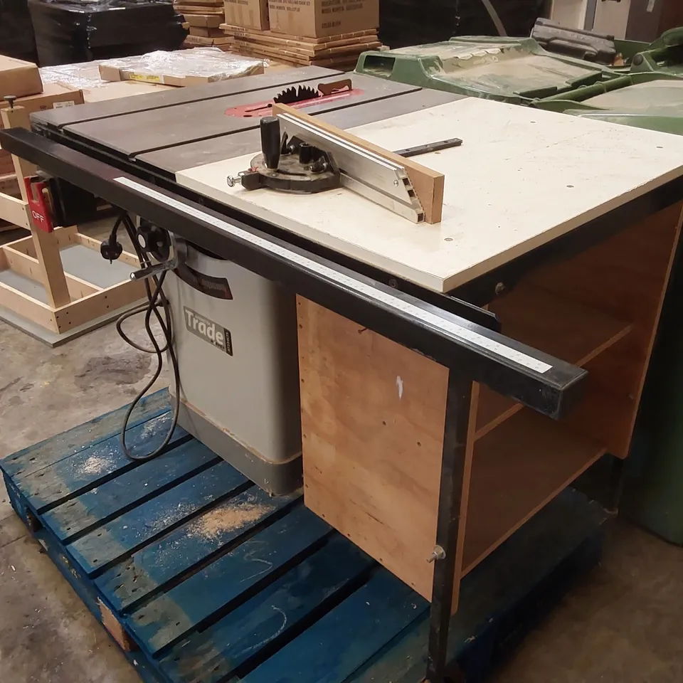 AXMINSTER TRADE AT254LTS TABLE SAW WITH EXTENSION TABLE