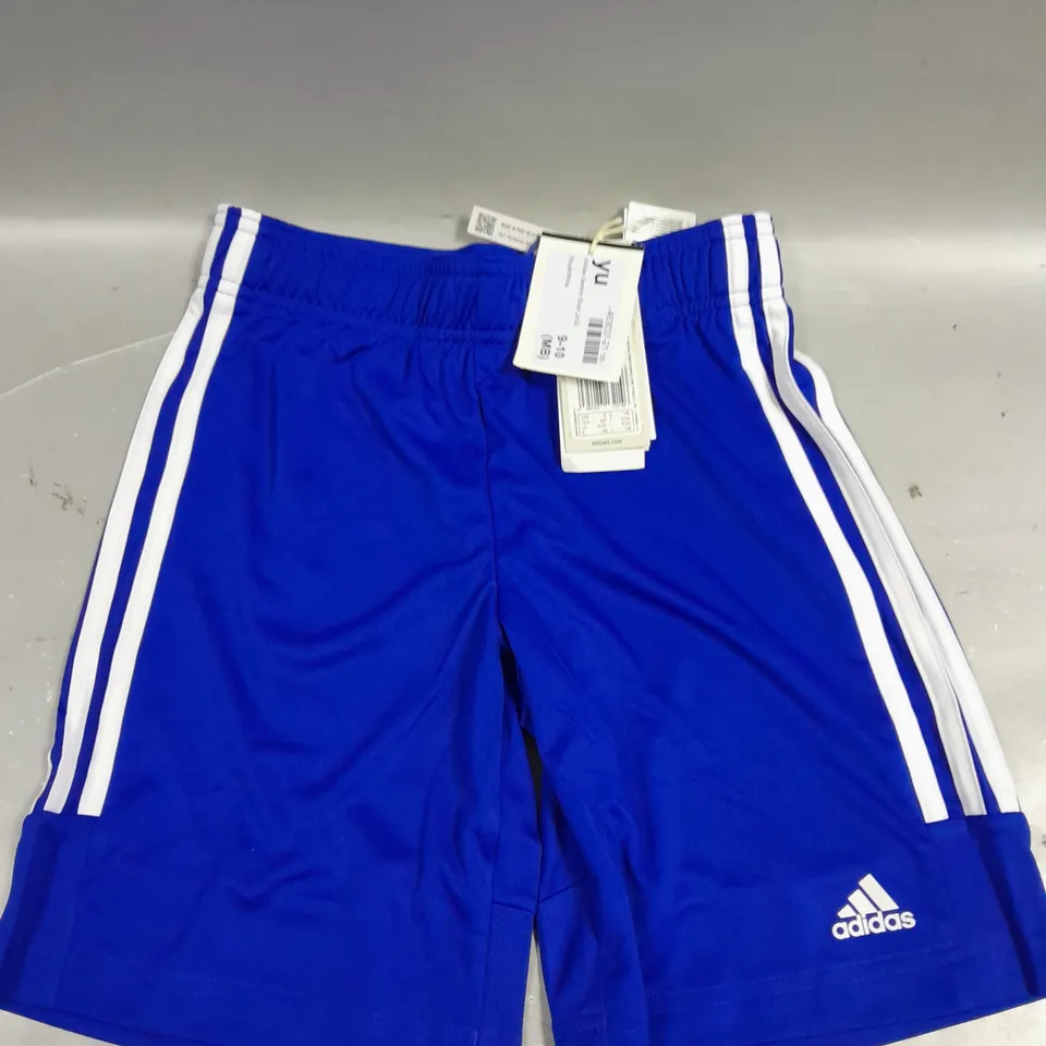 ADIDAS CHILDRENS SPORTS SHORTS IN BLUE - 9-10YRS 