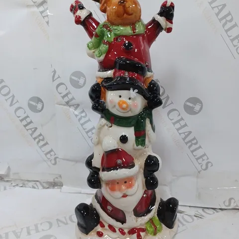 JOLLY SANTA LIGHT UP ORNAMENT