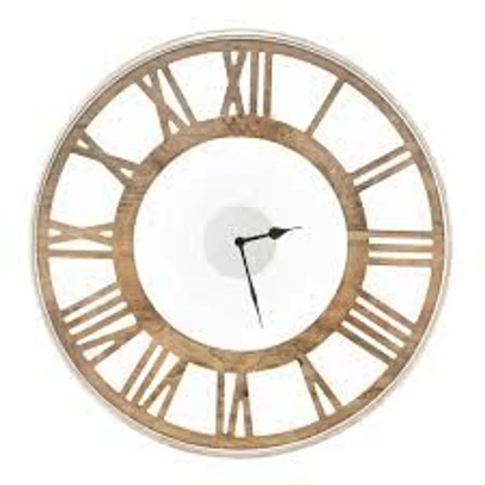 BOXED 20-INCH COSTWAY SILENT WALL CLOCK WITH CLASSIC FRAME