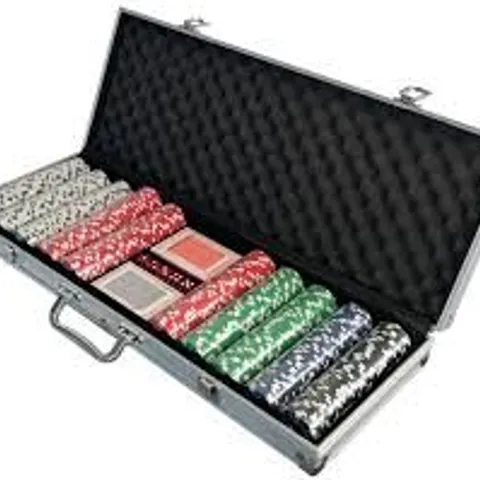 BOXED POKER SET - 300 PIECE COMPLETE WITH CASINO STYLE CASE