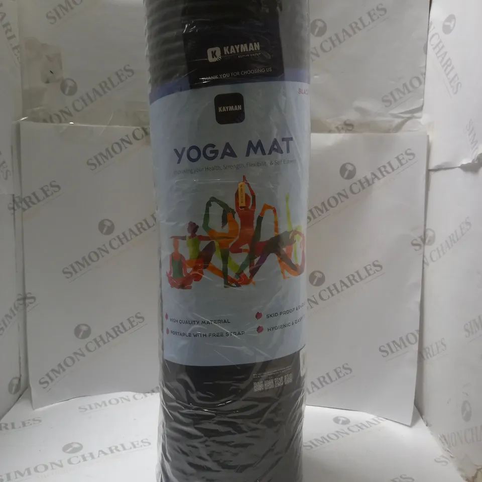 SEALED KAYMAN YOGA MAT IN BLACK