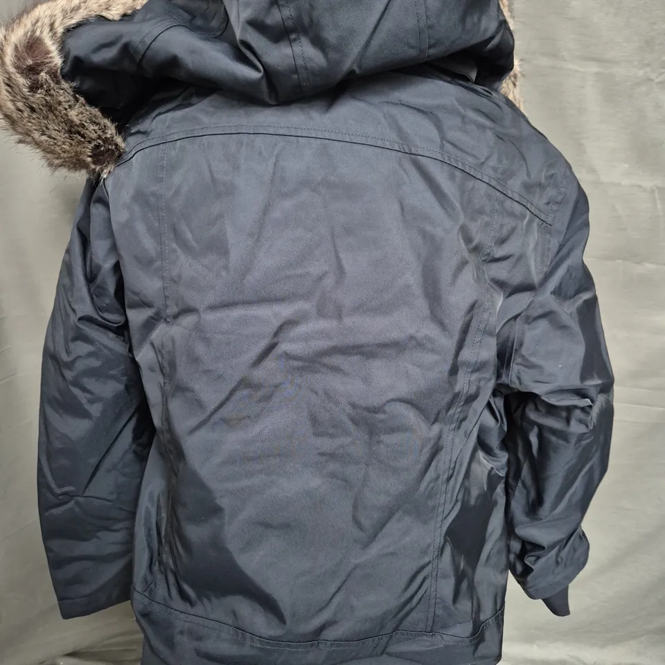 LE MIEUX WATERPROOF SHORT COAT IN NAVY - UK 18