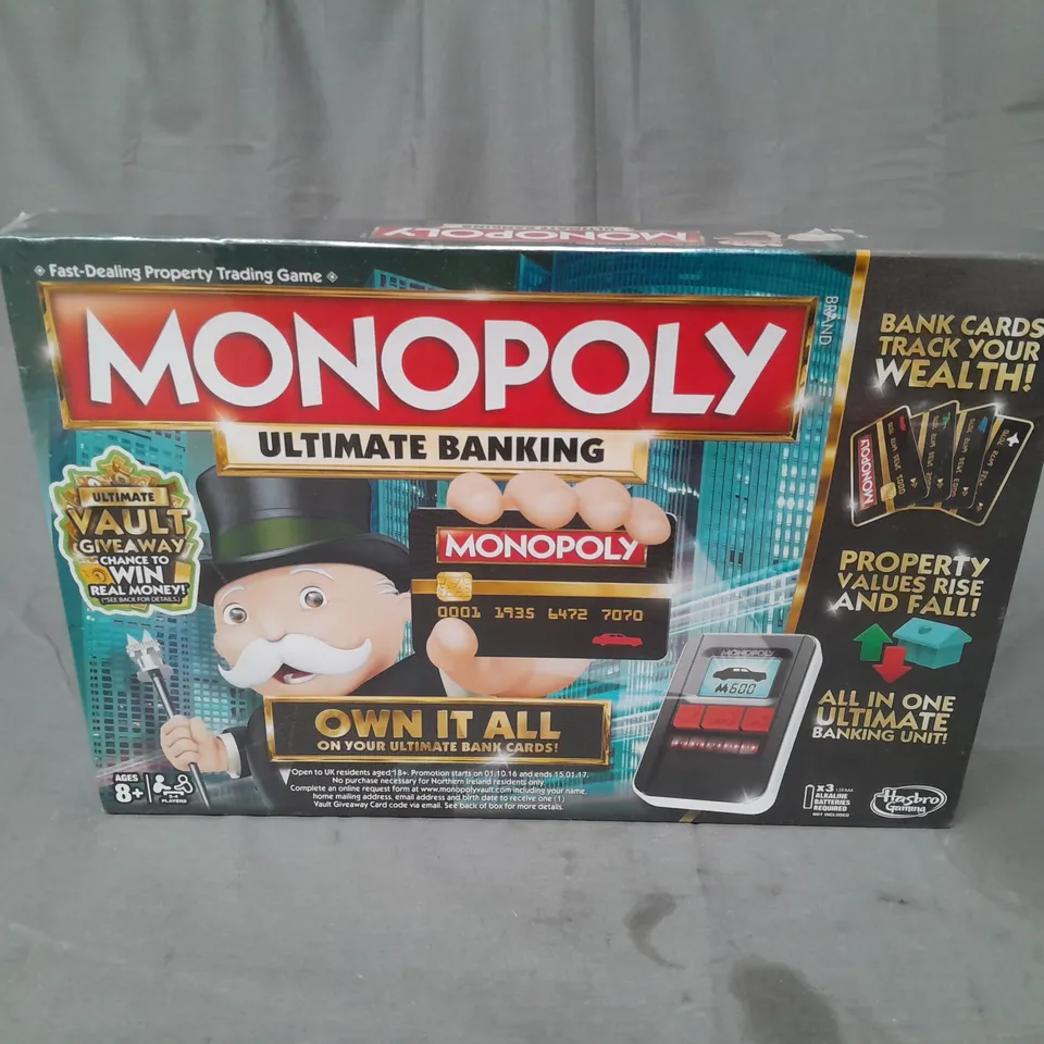 SEALED MONOPOLY ULTIMATE BANKING BOARD GAME 