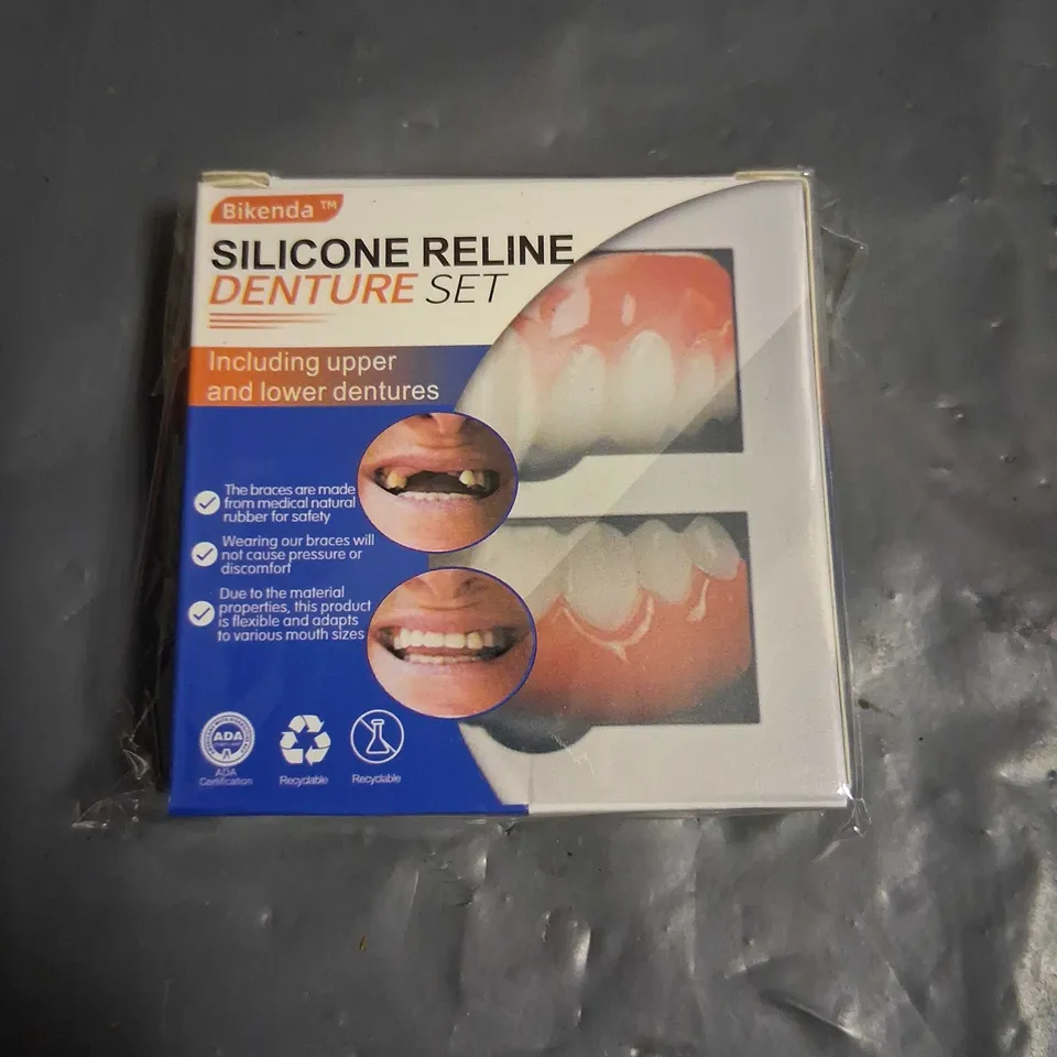 APPROXIMATELY 36 BIKENDA SILICONE RELINE DENTURE SETS