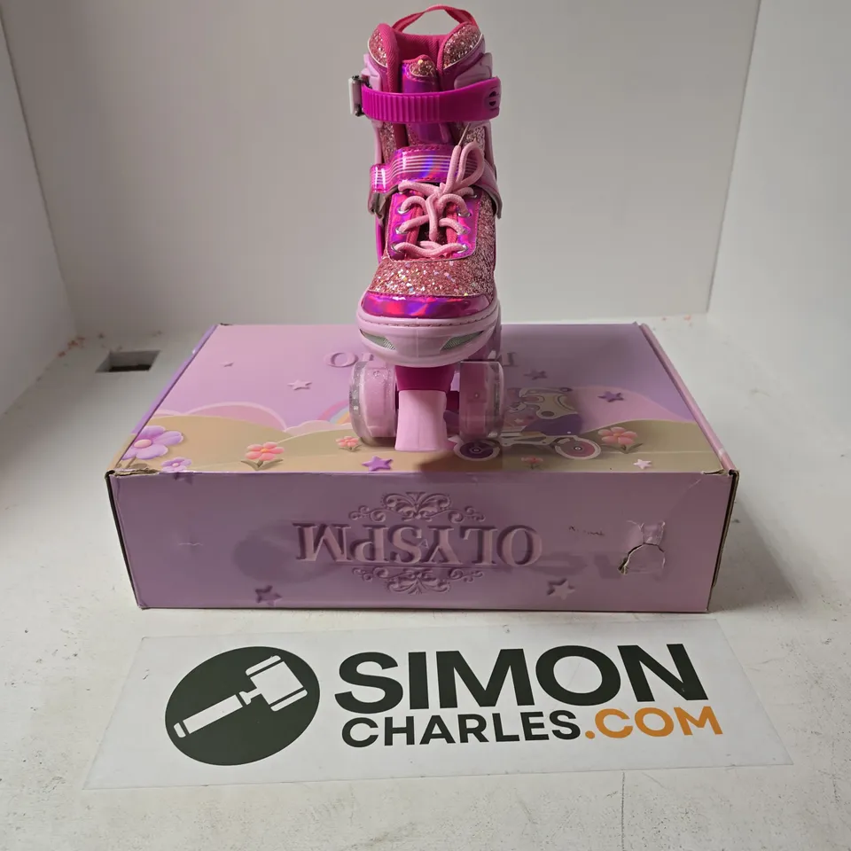 BOXED OLYSPM ROLLER SKATES FOR GIRLS IN PINK - SIZE UNSPECIFIED