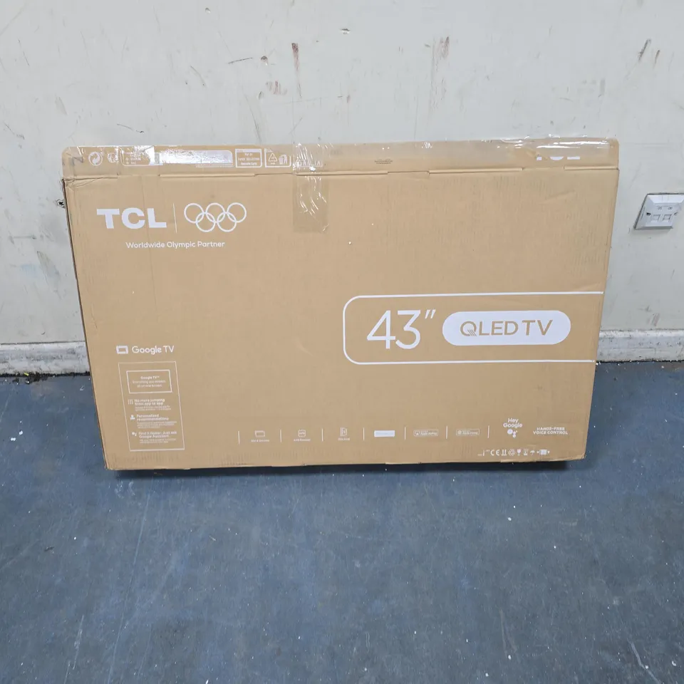 TCL 43-INCH QLED TV – BOXED - DAMAGED SCREEN