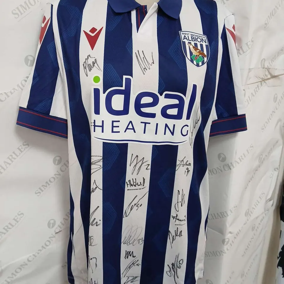 SIGNED MACRON WEST BROM HOME 24/25 JERSEY - LARGE