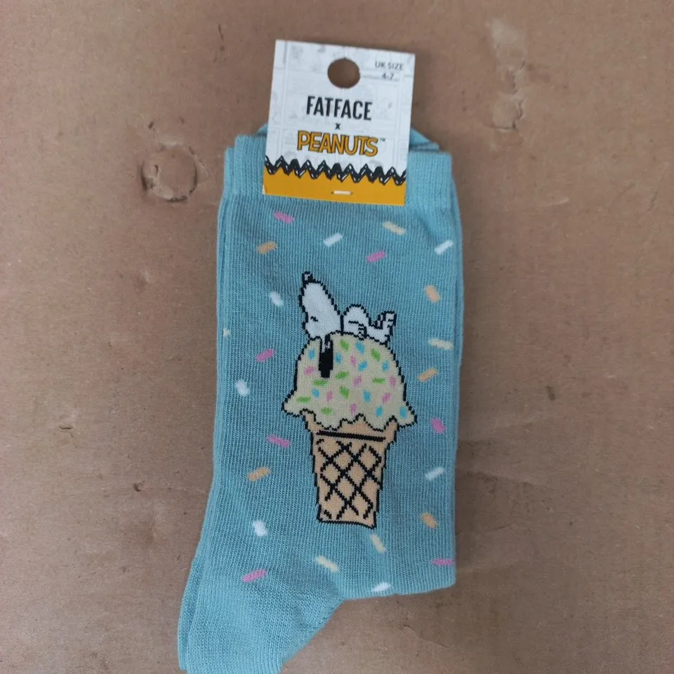 FATFACE X PEANUTS SOCKS SIZE 4-7