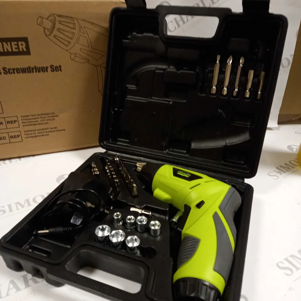 BOXED DEWINNER CORDLESS SCREWDRIVER SET DWT002