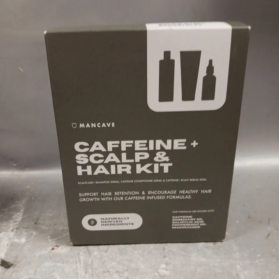 MANCAVE CAFFEINE + SCALP & HAIR KIT