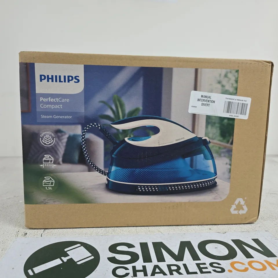 PHILIPS PERFECTCARE COMPACT STEAM GENERATOR IRON – BOXED