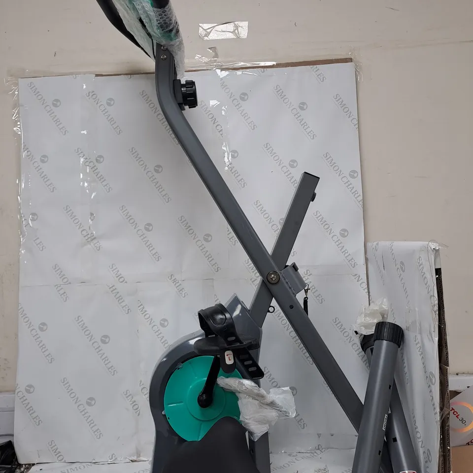 BOXED DAVINA FITNESS FOLDING MAGNETIC EXERCISE BIKE - MINT - COLLECTION ONLY