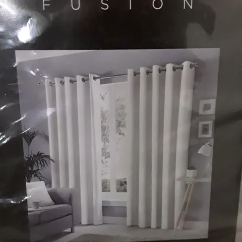 100% COTTON ROOM DARKENING EYELET CURTAINS