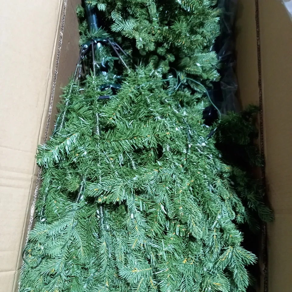 SANTAS BEST PRELIT CHRISTMAS TREE 8 FT - COLLECTION ONLY