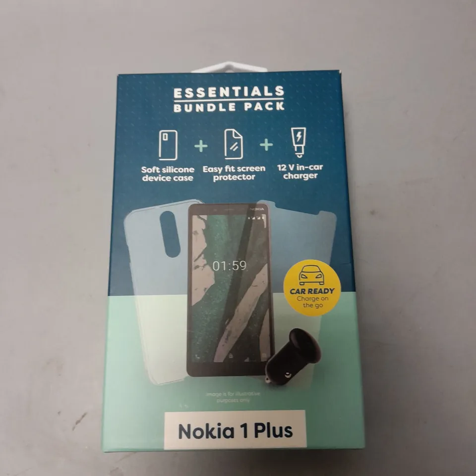 APPROXIMATELY 30 BRAND NEW BOXED ESSENTIAL BUNDLE PACKS FOR NOKIA 1 PLUS