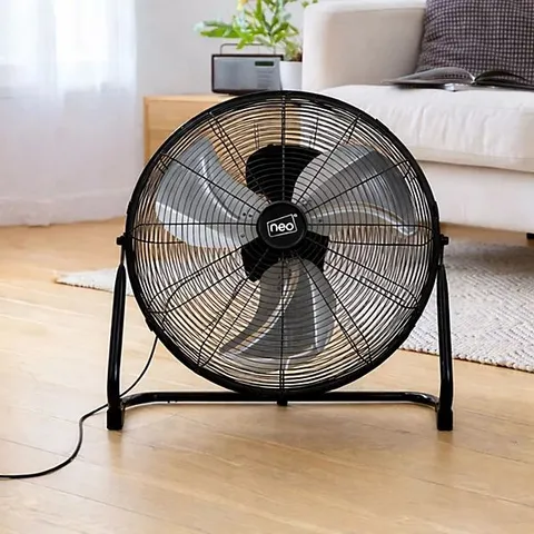 BOXED NEO HIGH VELOCITY QUIET PORTABLE STEEL METAL FLOOR STANDING FREESTANDING INDUSTRIAL GYM COOLING FAN 3 SPEEDS (20 INCH)