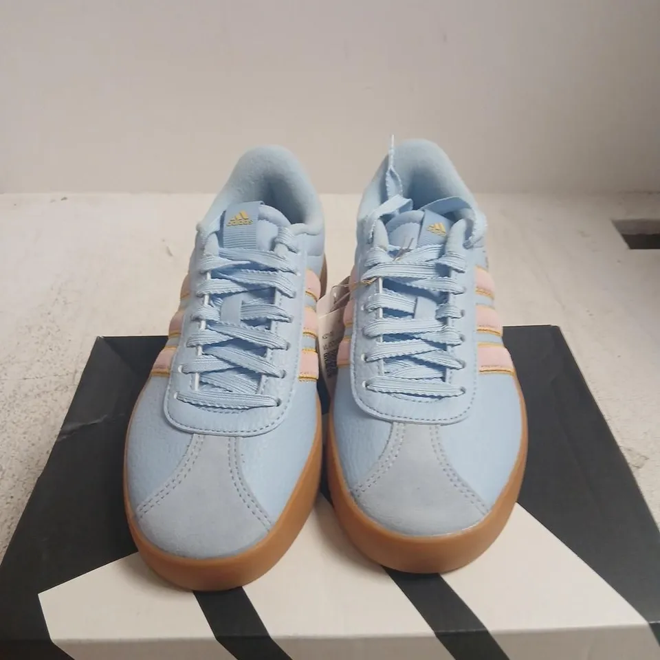 ADIDAS VL COURT 3.0 SNEAKERS – LIGHT BLUE, UK4 (US 5.5) 
