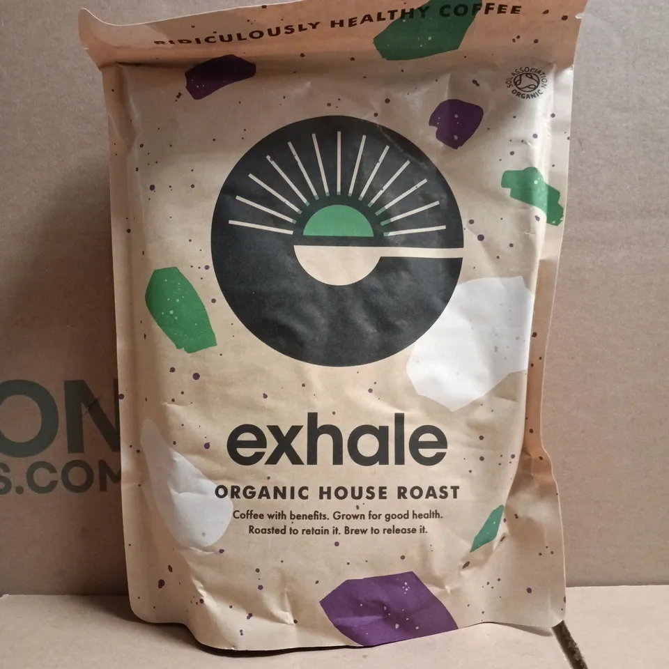 EXHALE ORGANIC HOUSE ROAST COFFEE (450G)
