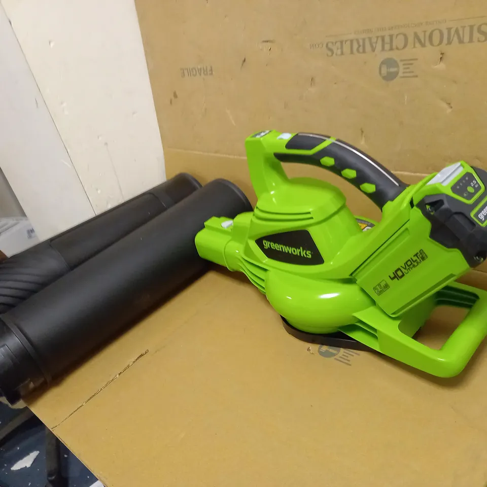 GREENWORKS LEAF BLOWER/VACUUM