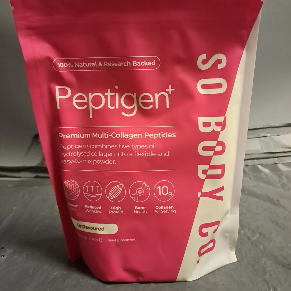 SO BODY CO. PEPTIGEN+ 300G - UNFLAVOURED