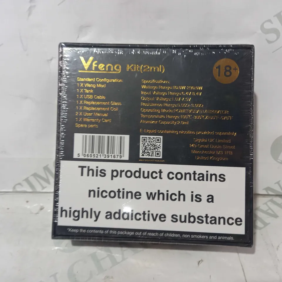 SNOWWOLF VFENG VAPE KIT (2ML) IN BLACK