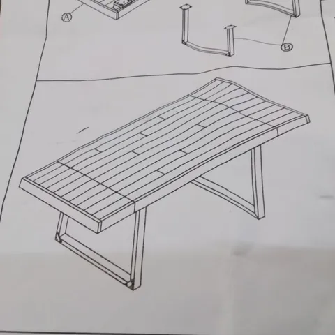 BOXED EXTENDABLE DINING TABLE 140CM