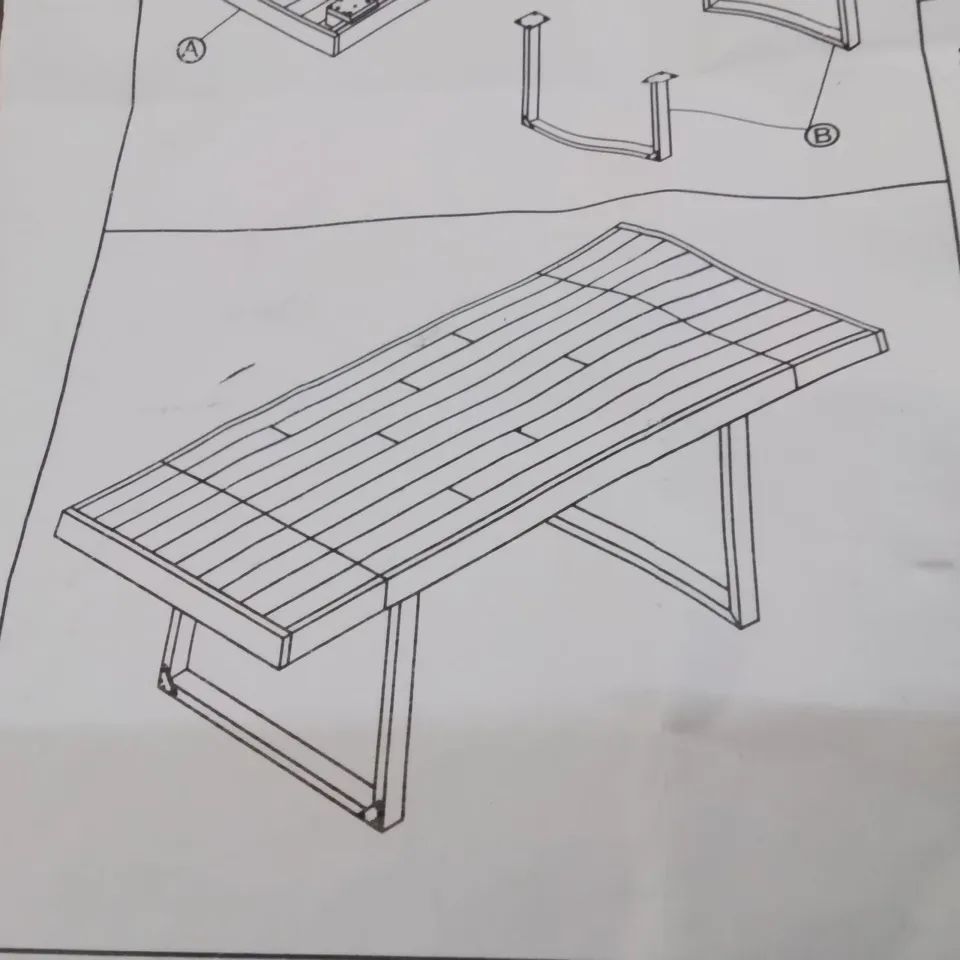 BOXED EXTENDABLE DINING TABLE 140CM