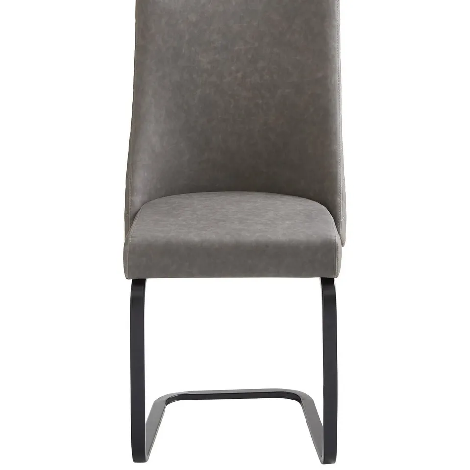 ALANNA PAIR OF DINING CHAIRS - CHARCOAL