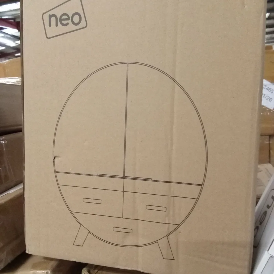 BOXED NEO WALL MOUNTED 2-DRAWER VANITY UNIT (1 BOX)