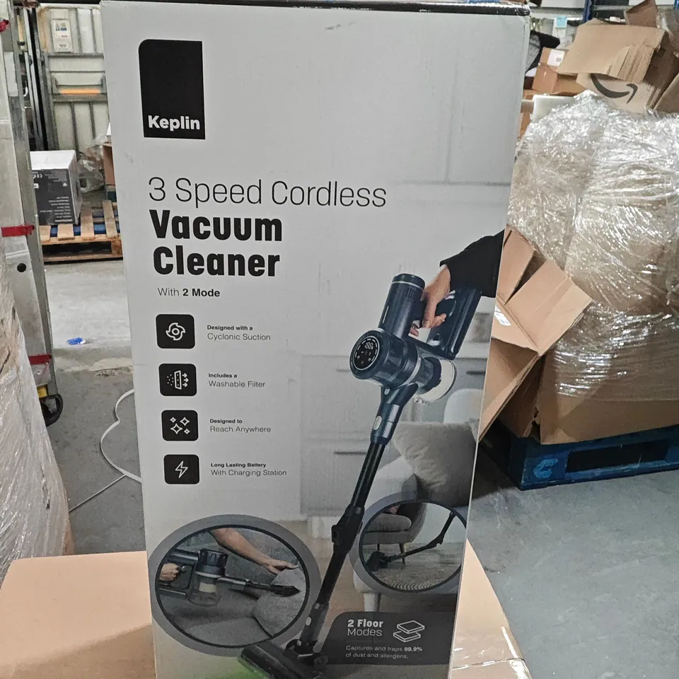 KEPLIN 3 SPEED CORDLESS VACUUM CLEANER – BOXED