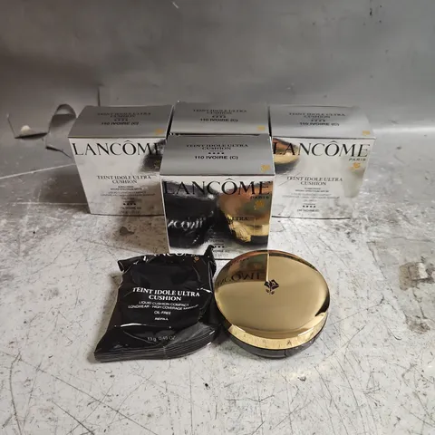 LOT OF 4 LANCOME LIQUID CUSHION COMPACT SPF 50 SUNSCREEN IN 110 IVORE 13G