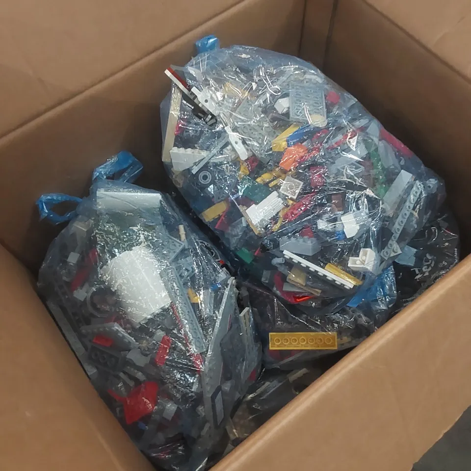 BOX TO CONTAIN BAGS OF ASSORTED LEGO PIECES